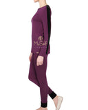 Me Moi CPJ00149 Velvet Trimmed Modal Pajamas myselflingerie.com