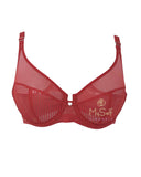 Chantelle Congo Red Motif Plunge Underwire Bra