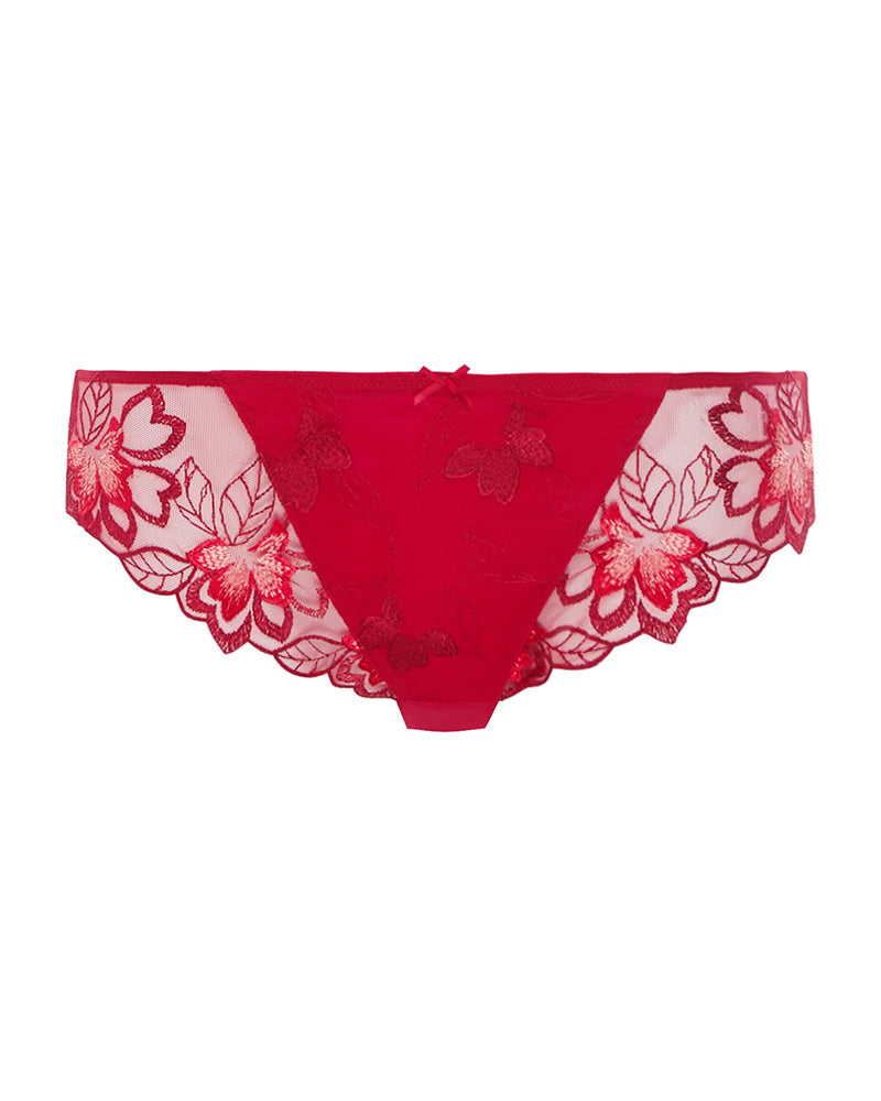 Fantasie 2685 Red Leona Lace Brief myselflingerie.com
