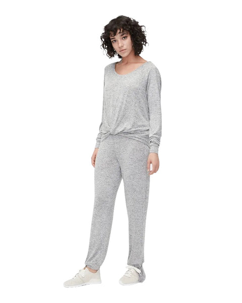 UGG 1095513 Grey Heather Fallon PJ Set with Side Tie