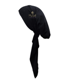 Black Sequins Unlined Pre-Tied Bandanna