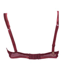 Lou 54237 Bordeaux Lace Underwire Bra myselflingerie.com