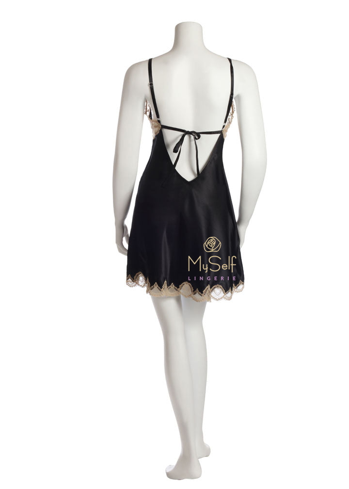 NK iMode 5557-M233 Odessa Eye Candy Lace and Silk Chemise MYSELFLINGERIE.COM