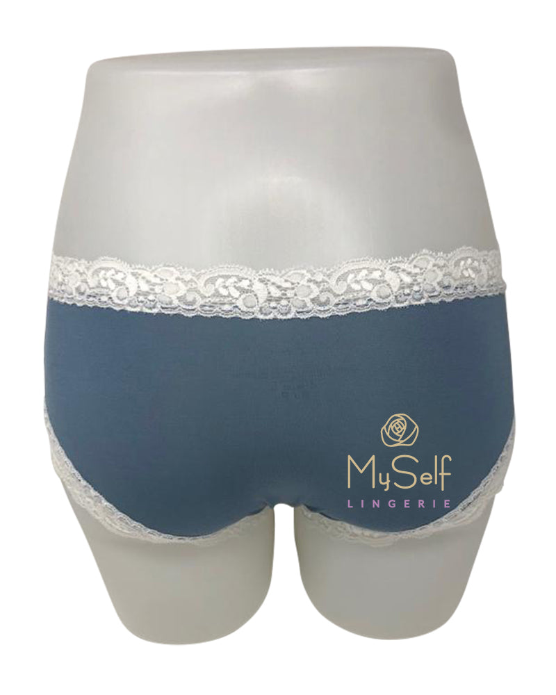 Fleur't 600 Modal Lace Trim Boyshorts MYSELFLINGERIE.COM