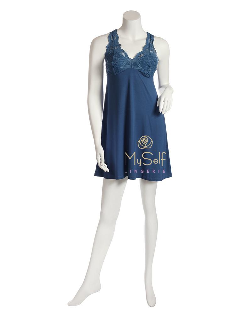 FLEUR'T 630 Lace T-Back Short Chemise myselflingerie.com