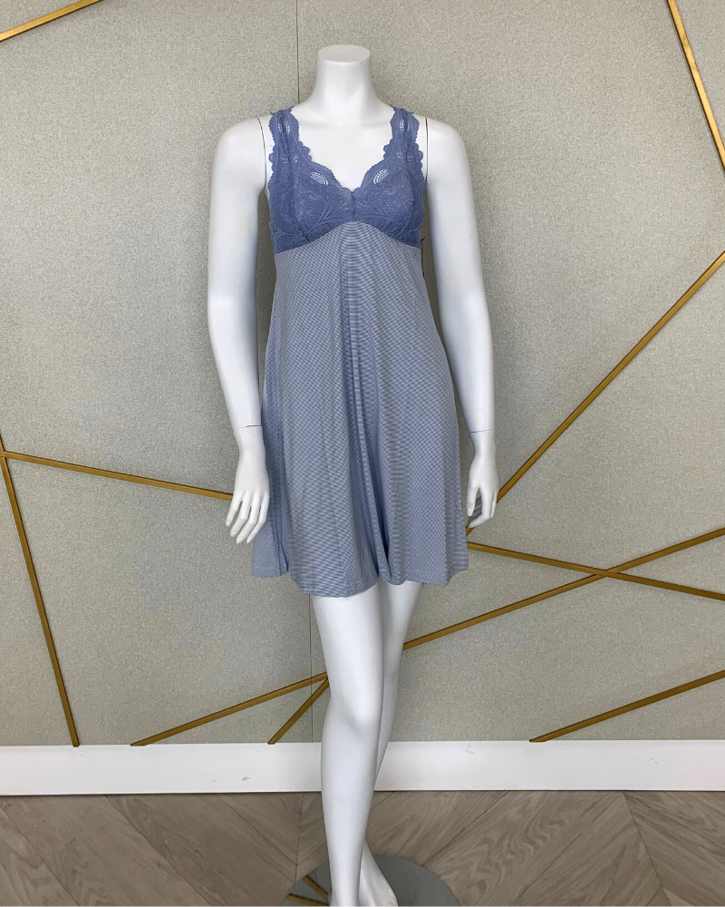 Fleur't 630 Lace T-Back Short Chemise MYSELFLINGERIE.COM
