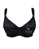 7600 Black Seamless Underwire Nursing Bra