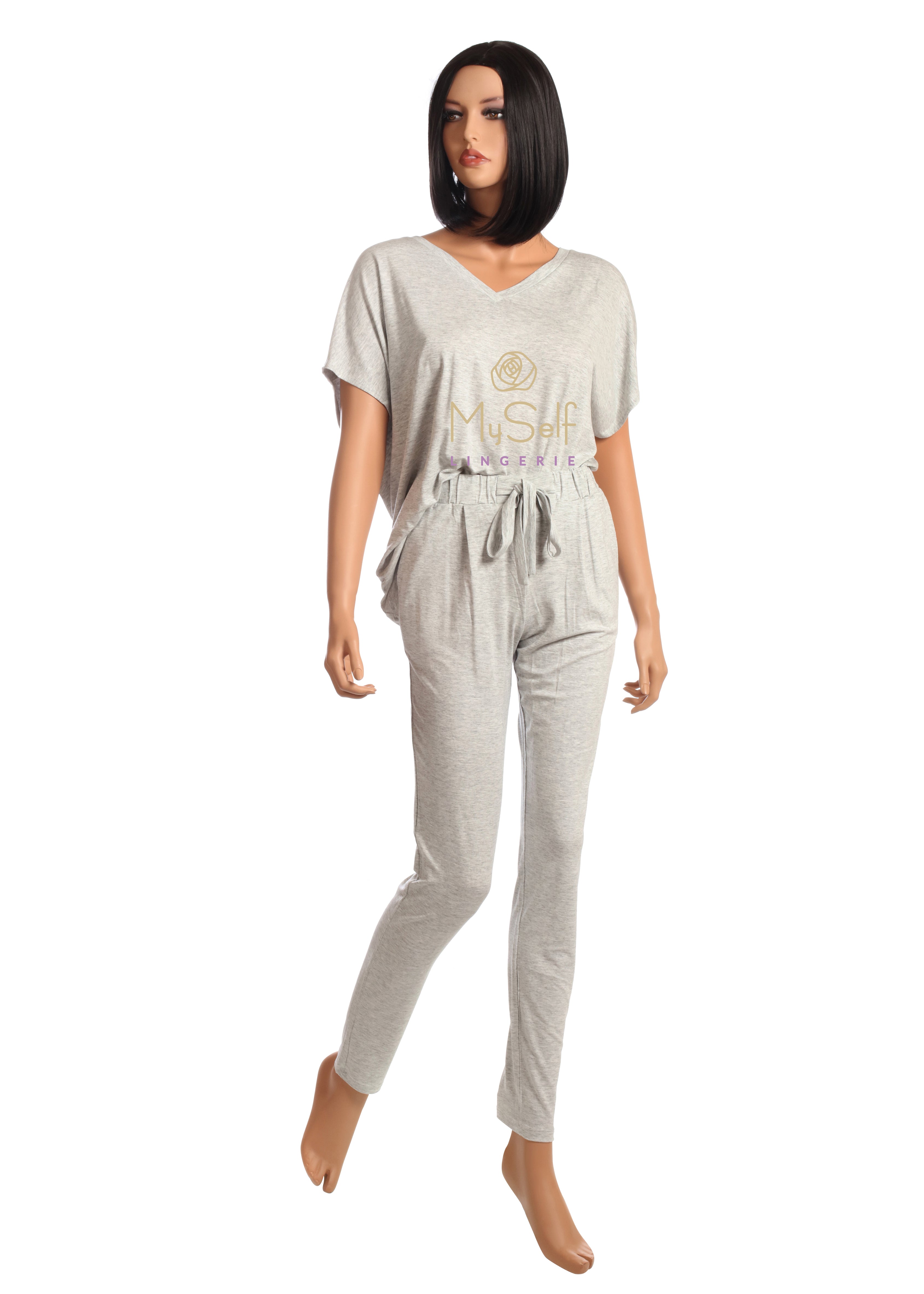 Vanilla Night and Day LW003 + LW004 Pajamas Long Pants myselflingerie.com