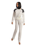 Pierre Balmingo Paris White Pajamas with Black Lace Design