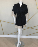 8103 Black Gabby Cami Set & Kimono