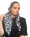 Tie Ur Knot Neutral Cheetah Art Pre-Tied Bandanna with Full Non Slip Grip