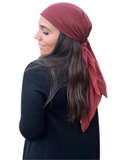 Tichel Girl Brick Non Slip 100% Cotton Tichel with Tying Guide