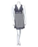Fleur't Heather Grey/Crystal Grey Lace Racerback Chemise