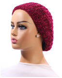 LCOLCNSNB Fuschia with Charcoal Silver Lurex Lined Chenille