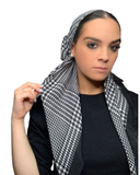 Tie Ur Knot Basic Houndstooth Pre-Tied Bandanna with Light Non Slip Grip myselflingerie.com