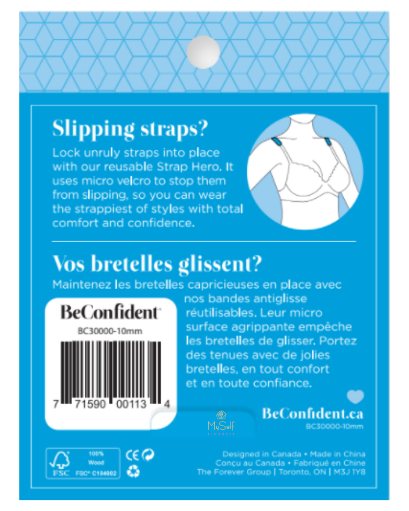Be Confident 10mm Strap Hero Shoulder Strap Saver 2 Pack