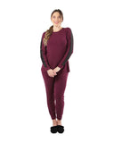 CPJ04517 Satin Trimmed Modal Pajamas