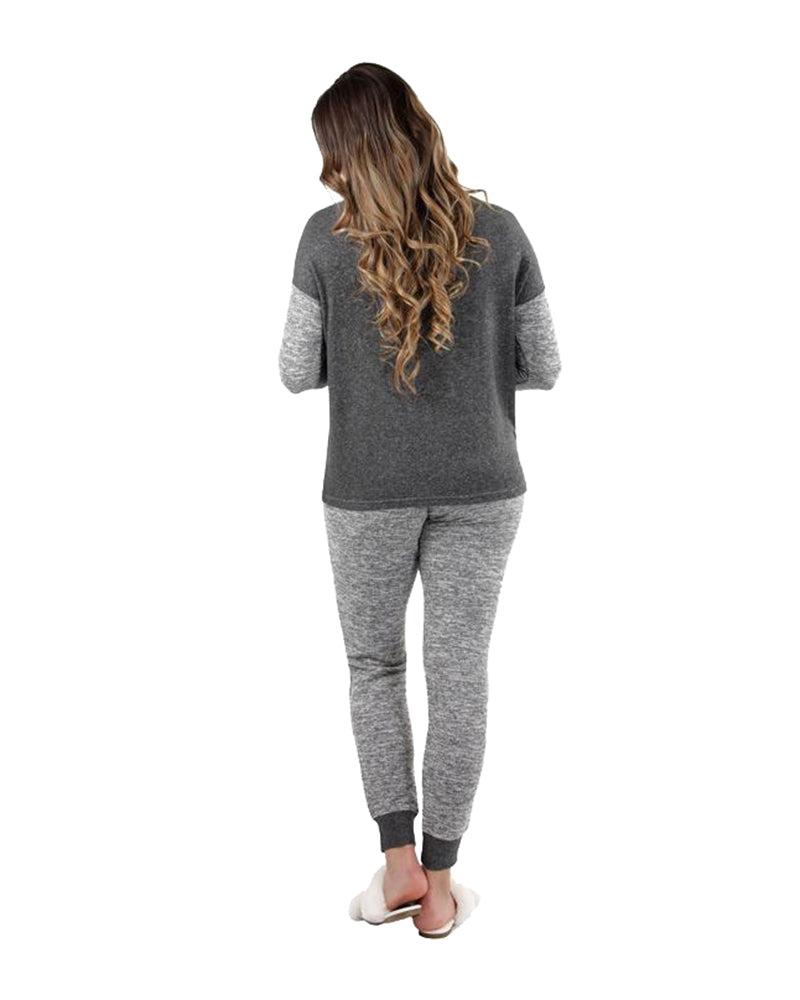 Me Moi CPJ05596 Plush Colorblock Pajamas myselflingerie.com