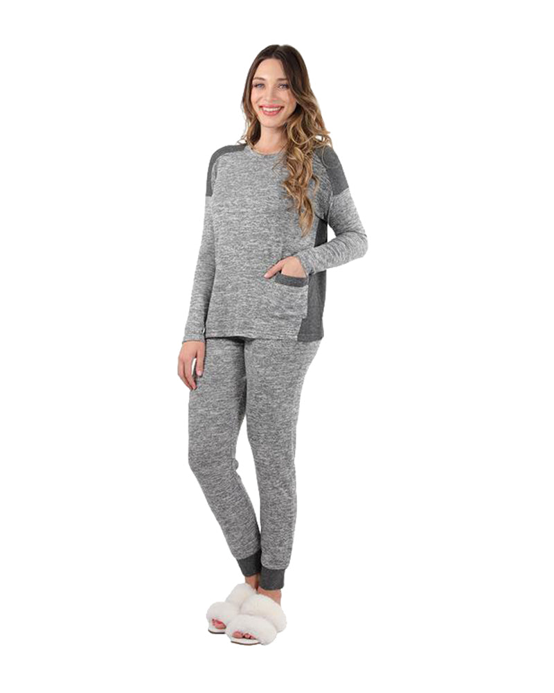 Me Moi CPJ05596 Plush Colorblock Pajamas myselflingerie.com
