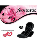 FMP14B Medium Black Sanitary Pads 14 Ct.