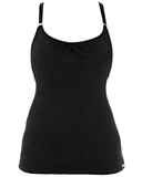 Fantasie 6362 Black Ottawa Underwire Scoop Neck Tankini Top myselflingerie.com