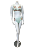 Cosabella Lagoon Mint Curvy Bralette & Hotpant Set