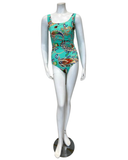 286/38157C Turquoise Watercolor Underwire Swimsuit