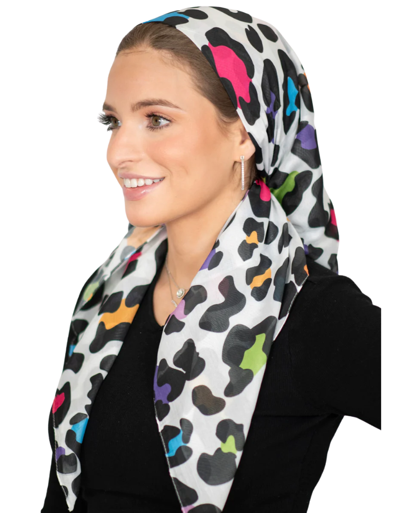 Tie Ur Knot Vibrant Cheetah Spots Adjustable Pre-Tied Bandanna with Full Non Slip Grip myselflingerie.com