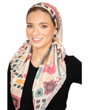 Tie Ur Knot Vibrant Pebble Adjustable Pre-Tied Bandanna with Full Non Slip Grip