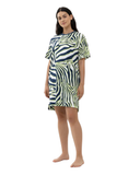 Mey 17490 Limencello Abstract Print Cotton Blend Nightshirt myselflingerie.com