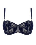 12Q5 Marine Blue Velvet Demi Underwire Bra
