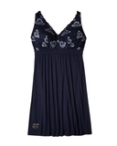 Cosabella SAVON2722P Savona Nocturnal Blue Plus Size Chemise myselflingerie.com