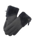21617 Metal Sheepskin Gloves with Zipper