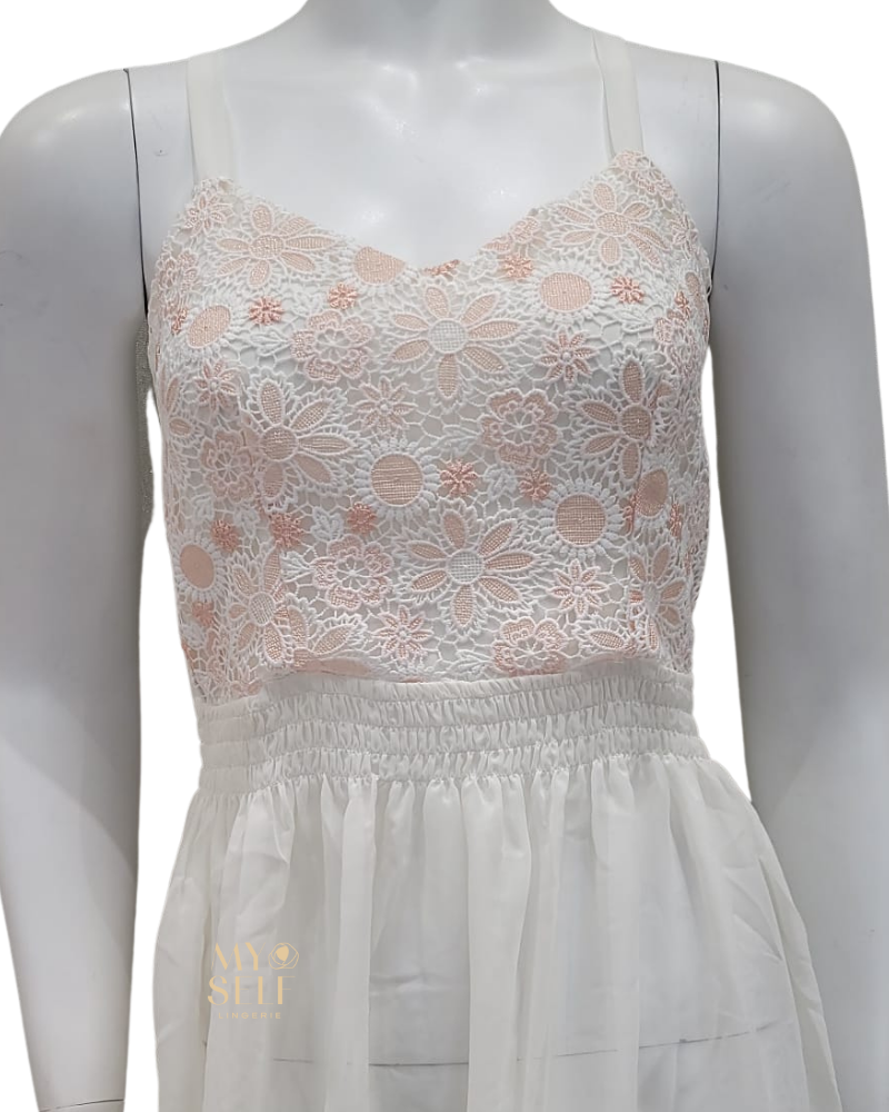 Rya Collection 582 + 583 Ivory Lush Chemise and Cover Up Set myselflingerie.com