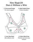 Glamorise 1003 Cafe MagicLift Minimizer Wire Free Bra myselflingerie.com