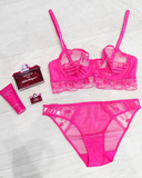 Simone Perele 16Z720 Marthe Fuchsia Lace Bikini myselflingerie.com