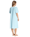 Calida 34000 #700 c Short Sleeves 100% Cotton Nightshirt myselflingerie.com
