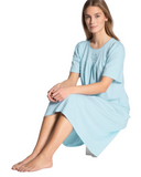 Calida 34000 #700 c Short Sleeves 100% Cotton Nightshirt myselflingerie.com
