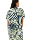 Mey 17490 Limencello Abstract Print Cotton Blend Nightshirt myselflingerie.com