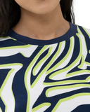 Mey 17490 Limencello Abstract Print Cotton Blend Nightshirt myselflingerie.com