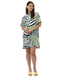 Mey 17490 Limencello Abstract Print Cotton Blend Nightshirt myselflingerie.com