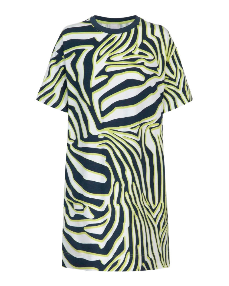 Mey 17490 Limencello Abstract Print Cotton Blend Nightshirt myselflingerie.com