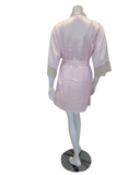 Flora Nikrooz Q81345 + Q81346 Light Pink Desirae Chemise & Wrap Set myselflingerie.com