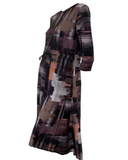 CVRGE Hannah Geometric Sequins Print Hi Low Swim Dress myselflingerie.com