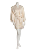 Flora Nikrooz Q80819 Othela  Lace Satin Wrap Robe myselflingerie.com