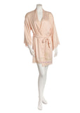 Q80819 Othela Lace Satin Wrap Robe
