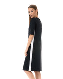 Undercover Waterwear RD-BK Black Racer Stripe Swim Dress myselflingerie.com