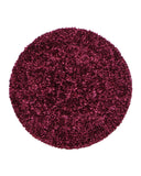 Solid Lined Bright Burgundy Chenille