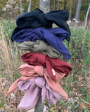 Black Non Slip 100% Cotton Tichel with Tying Guide myselflingerie.com