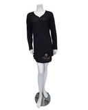 Flora Nikrooz Black Colby Knit Nightshirt